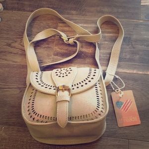 NWT Faux leather crossbody bag American Threads